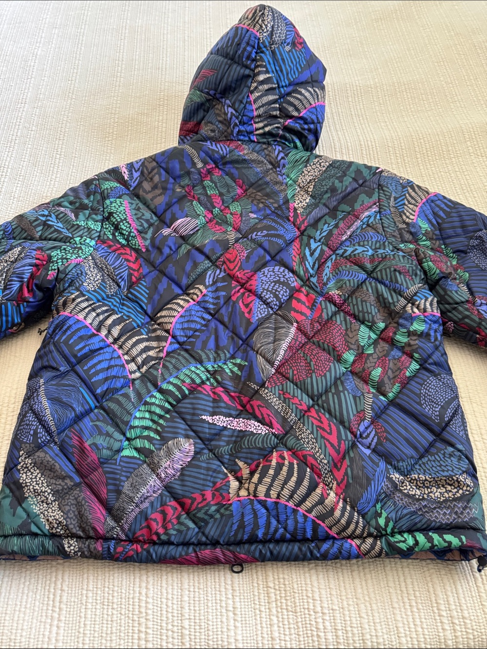 FARM Rio Blue McCaw Forest Reversible Puffer - Picture 8 of 15
